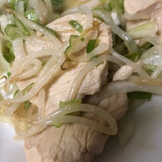 鶏むね肉入り簡単中華サラダ